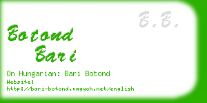 botond bari business card